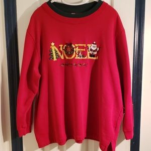 Bobbie Brooks NOEL Christmas Sweatshirt